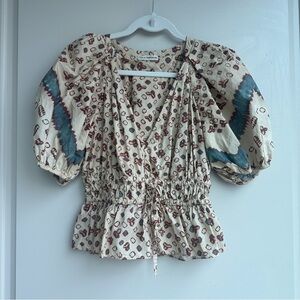 Ulla Johnson Puff Sleeve Top Size 6